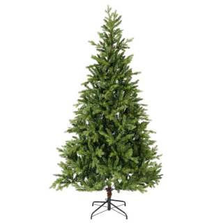 Groene kunstkerstboom Allison Pine H 240 cm met metalen voet