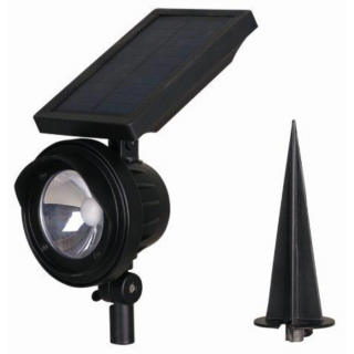 Zwarte Tuinlamp Spot Texas Solar LED Luxform met grondpin