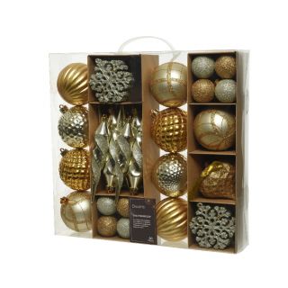 Kerstballen Mix 50 Goud Verpakking