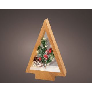 Micro LED Frame Tirangle Kerstboom - H 28 cm