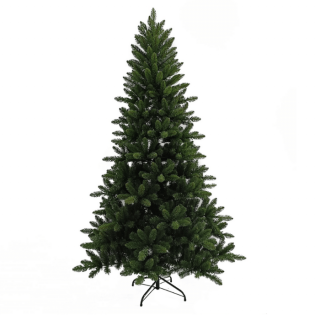 Donkergroene Kunstkerstboom Danby H 210 cm metalen voet