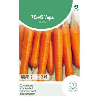 Daucus carota Wortelen - Nantes 2 - Halflange - 10 gr Zaden