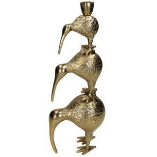 Kandelaar Kiwi Vogels Goud