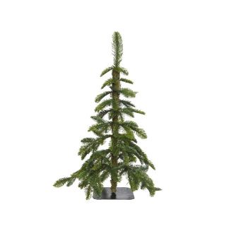 Groene mini kunstkerstboom Alpine H 45 cm met metalen voet