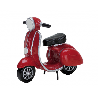 Lemax Red Moped Scooter