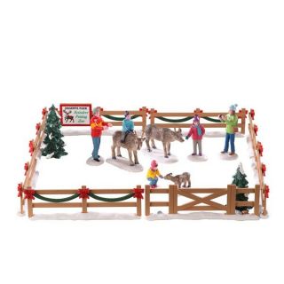 Lemax Reindeer Petting Zoo - set van 17 stuks Voorkant