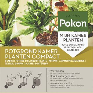 Pokon Kokos Potgrond Kamerplanten Compact-10 L Vooraanzicht Tuinland