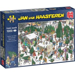 Puzzel Jan van Haasteren Kerstbomenmarkt 1000 stukjes Tuinland