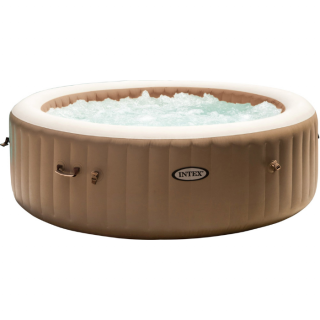 Beige "Spa Jaccuzzi Massage" met 120 Bubbles en Opblaasbaar voor 4 personen