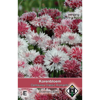 Korenbloem Centaurea Cyanuas 'Classic Romantic' Zaden van Hemert en Co Eeetbare bloemen