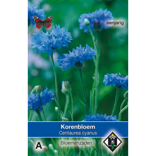 Zaden Korenbloem Centaurea Cyanuas Enkel Blauw Eetbare bloemen van Hemert en Co