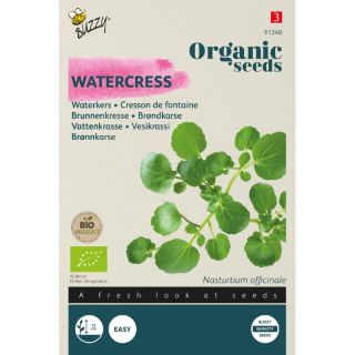 Nasturtium officinale Waterkers - Organic Seeds (Bio) Zaden