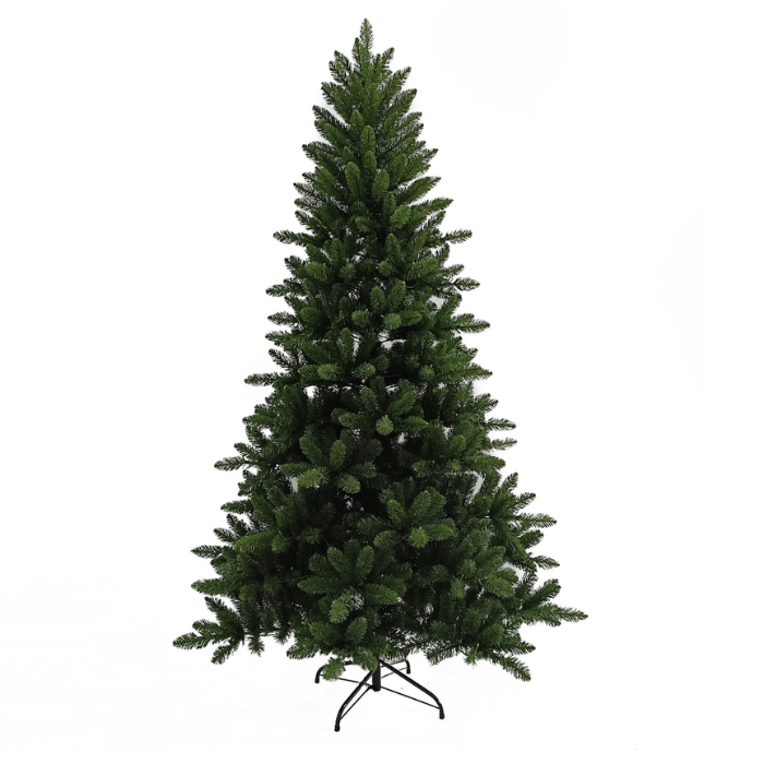 Donkergroene Kunstkerstboom Danby H 150 cm metalen voet