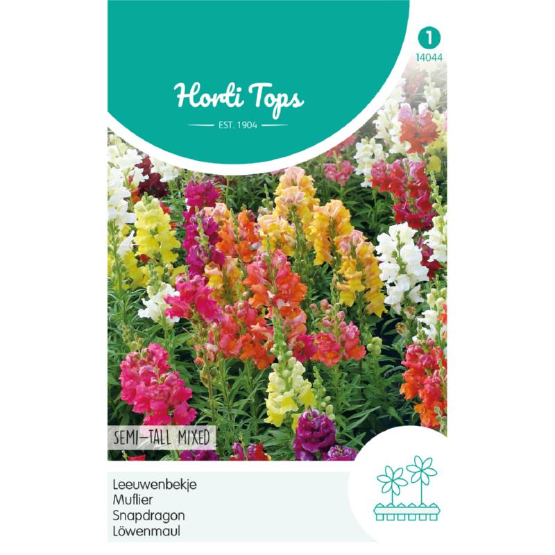 Zaden Antirrhinum majus nanum Leeuwenbekje - Half-Hoog Gemengd Horti Tops