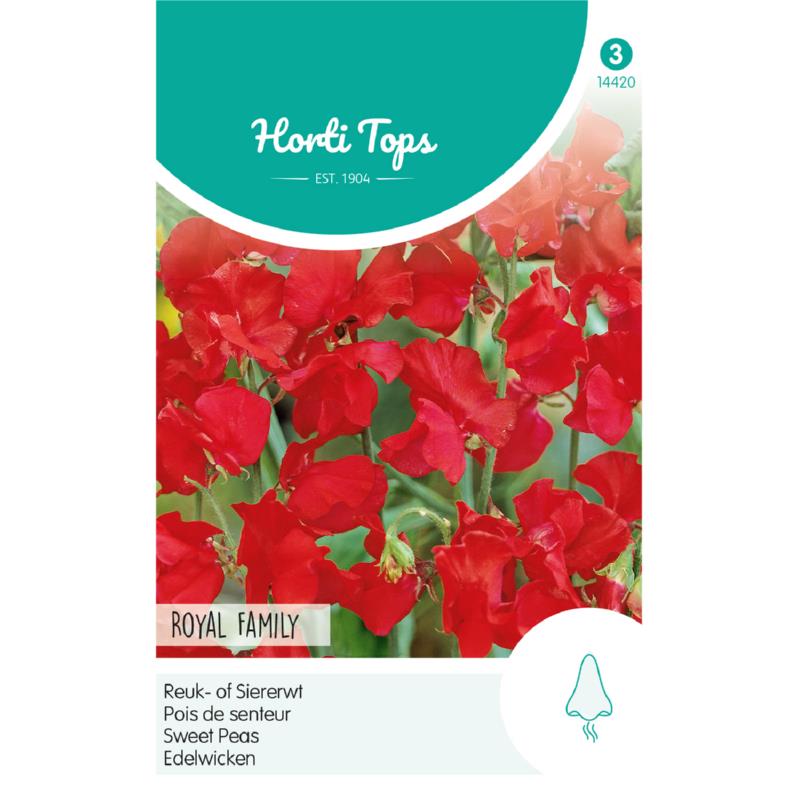 Lathyrus odoratus Reuk- of Siererwt - Royal Family Rood Zaden Horti Tops