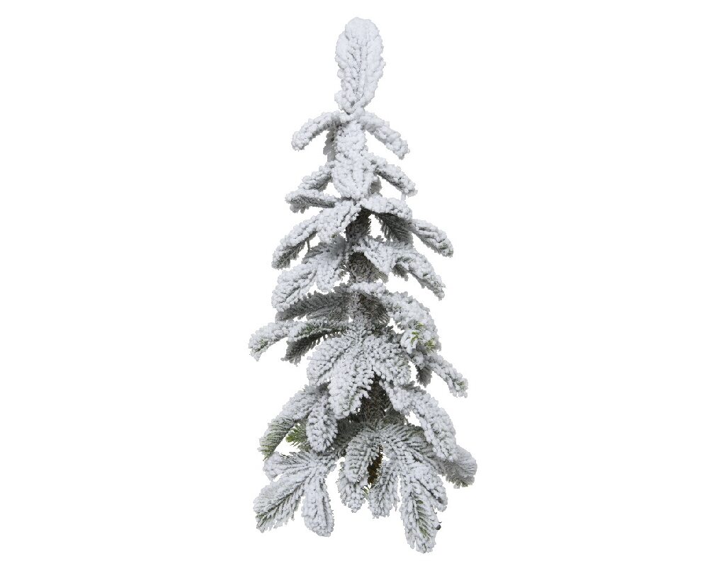 Kunstkerstboom Alpine Mini Snowy H 75 cm op voet