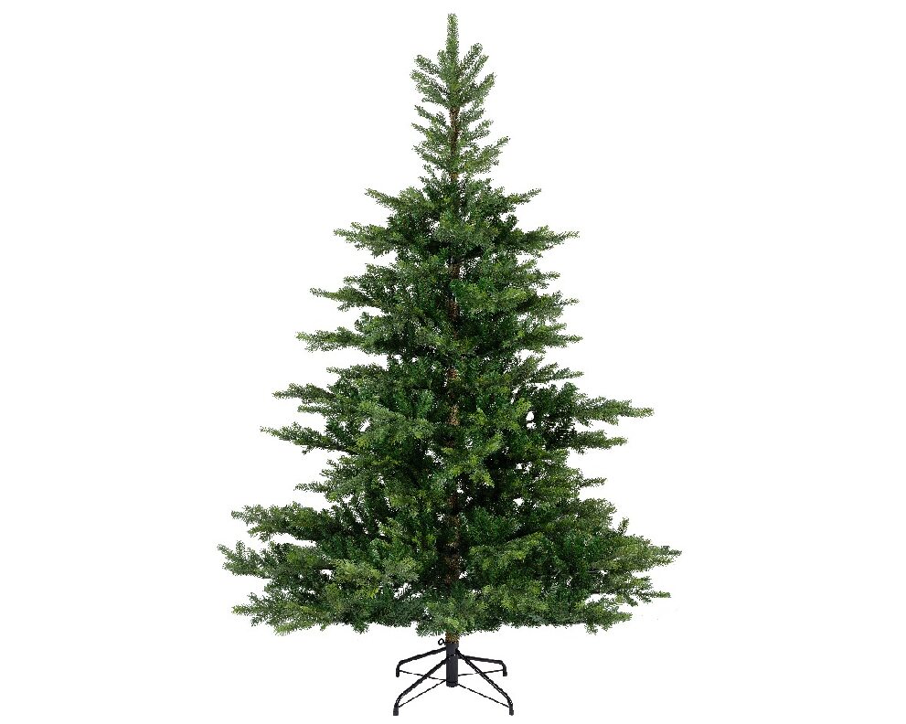 Groene kunstkerstboom Grandis Fir H 240 met metalen voet