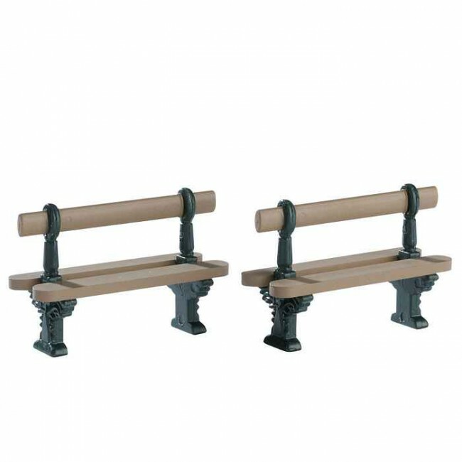 Lemax Double Seated Bench - set van 2 stuks