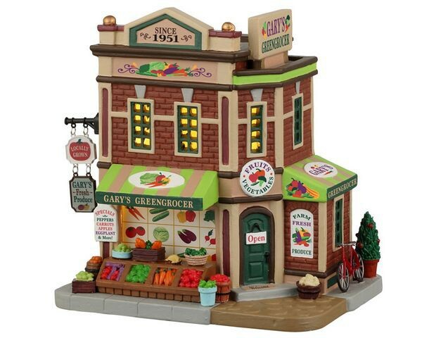 Lemax Gary'S Greengrocer Kersthuisje Kerstdorp