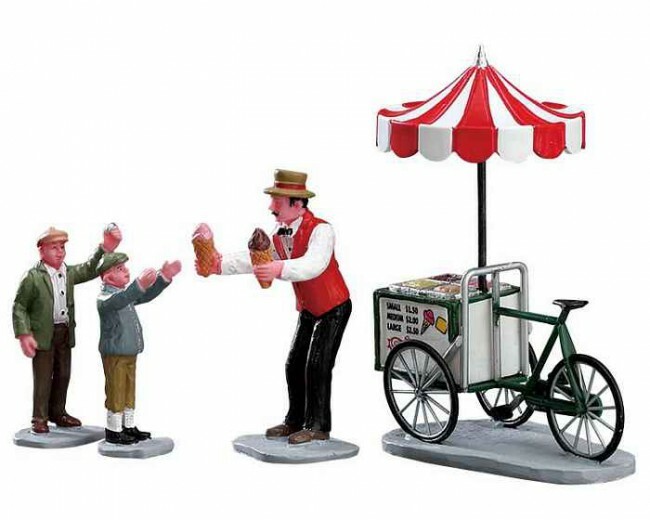 Lemax Gelato Cart - set van 4 stuks