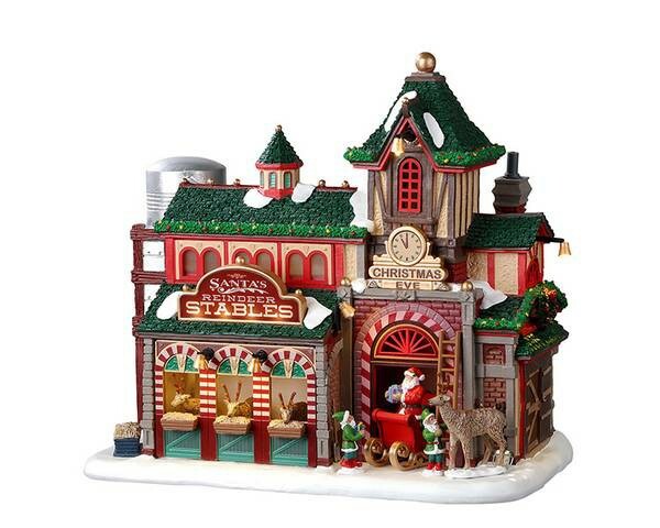 Lemax Santa's Reindeer Stables Tuinland