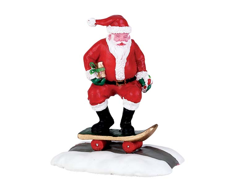 Lemax Skateboard Santa