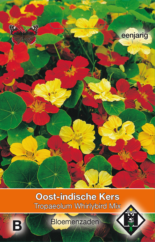 Oost-Indische Kers Tropaeolum majus 'Whirlybird' Mix