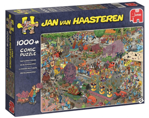 Puzzel Jan van Haasteren De Bloemencorso 1000 stukjes Tuinland
