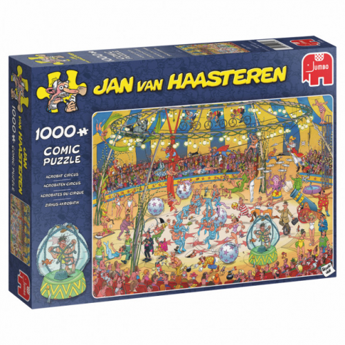 Puzzel Jan van Haasteren Acrobaten Circus 1000 stukjes Doos Tuinland