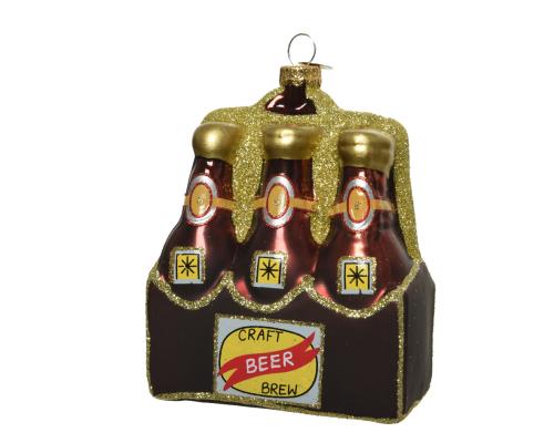 Kerstornament Sixpack Flessen Bier 