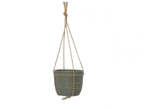 Hanging Pot stripe groen hangpot