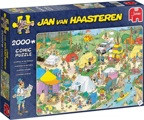 Puzzel Jan van Haasteren Kamperen in het Bos 2000 stukjes Tuinland