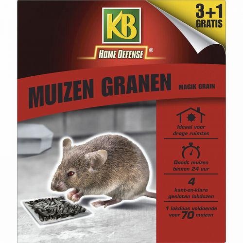 KB Muizen Pasta Alfachloralose Kant-en-Klare Lokdoos 'Magik Grain'