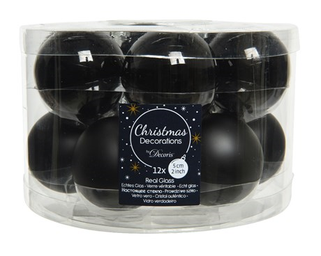 Kerstballen Zwart