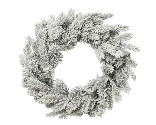 Krans - Grandis Wreath Rond Sneeuw
