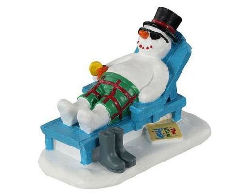 Lemax Relaxing Snowman Kerst Decoratie Figuren Figuurtje Sneeuwpop