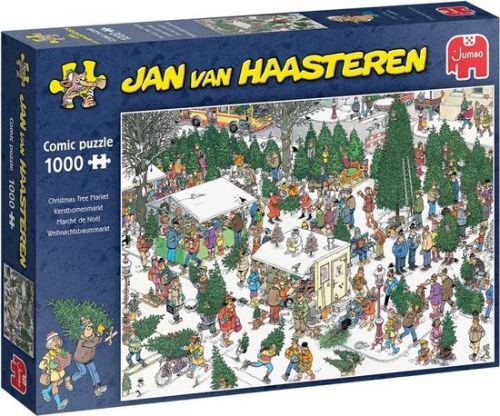 Puzzel Jan van Haasteren Kerstbomenmarkt 1000 stukjes Tuinland