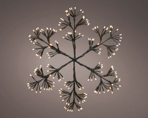 Sneeuwvlok Frame LED Verlichting - Zwart - H 48 cm
